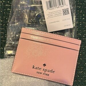 Kate Spade New York - Light Pink Card Holder - NEW